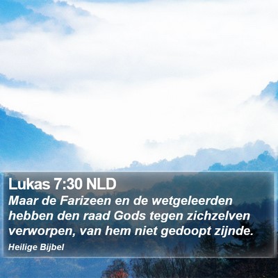 Lukas 7:30 NLD Bible Verse Image