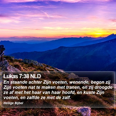 Lukas 7:38 NLD Bible Verse Image