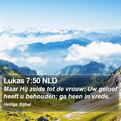 Lukas 7:50 NLD Bible Verse Image