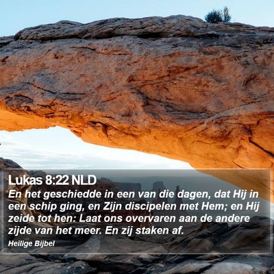 Lukas 8:22 NLD Bible Verse Image