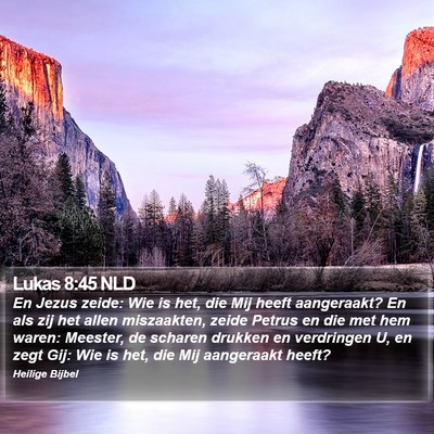 Lukas 8:45 NLD Bible Verse Image