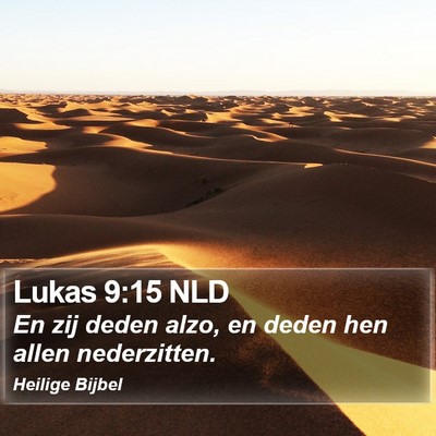 Lukas 9:15 NLD Bible Verse Image
