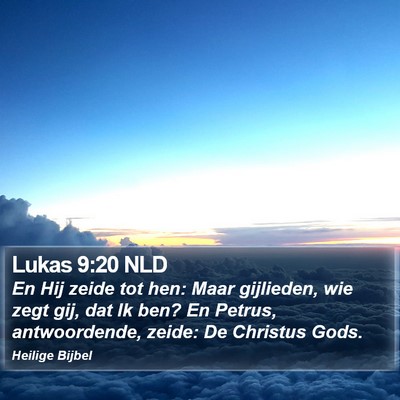 Lukas 9:20 NLD Bible Verse Image