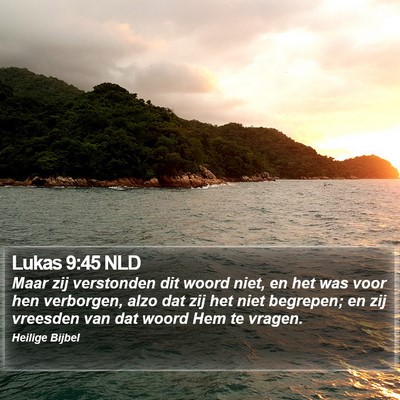 Lukas 9:45 NLD Bible Verse Image