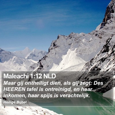 Maleachi 1:12 NLD Bible Verse Image