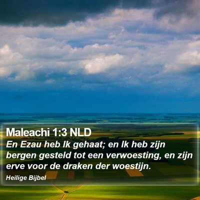 Maleachi 1:3 NLD Bible Verse Image