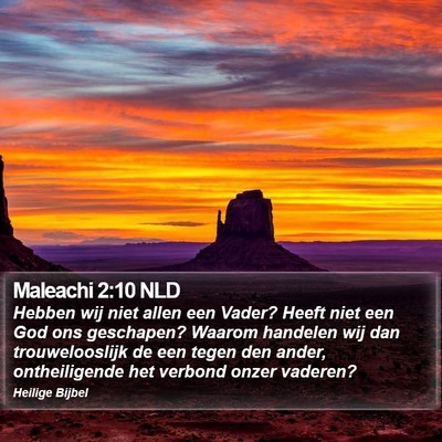 Maleachi 2:10 NLD Bible Verse Image