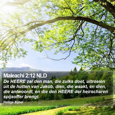 Maleachi 2:12 NLD Bible Verse Image