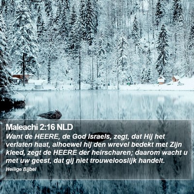 Maleachi 2:16 NLD Bible Verse Image