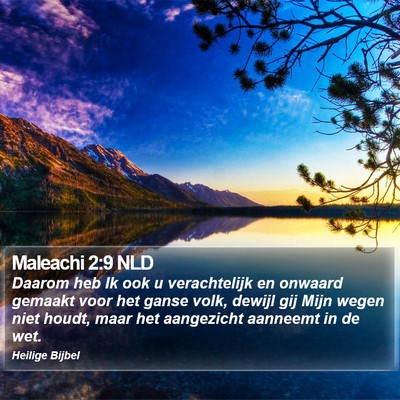 Maleachi 2:9 NLD Bible Verse Image