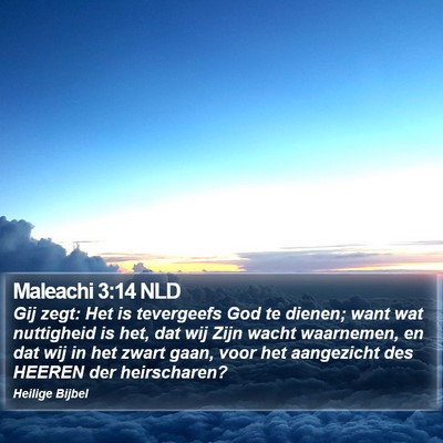 Maleachi 3:14 NLD Bible Verse Image
