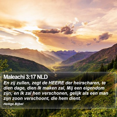 Maleachi 3:17 NLD Bible Verse Image