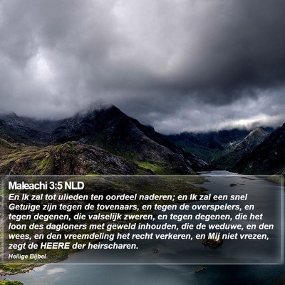 Maleachi 3:5 NLD Bible Verse Image