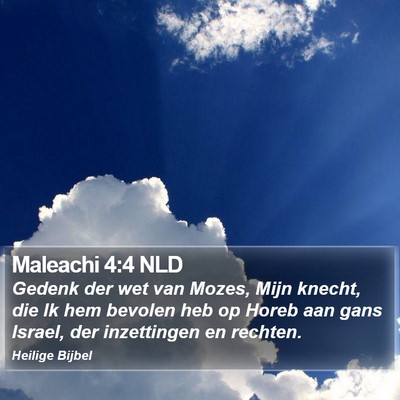 Maleachi 4:4 NLD Bible Verse Image
