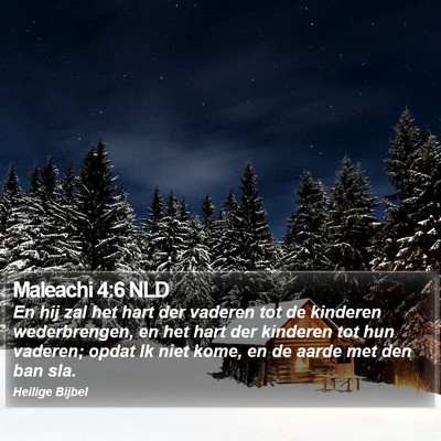 Maleachi 4:6 NLD Bible Verse Image