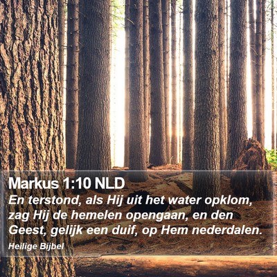 Markus 1:10 NLD Bible Verse Image