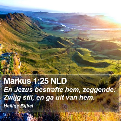 Markus 1:25 NLD Bible Verse Image