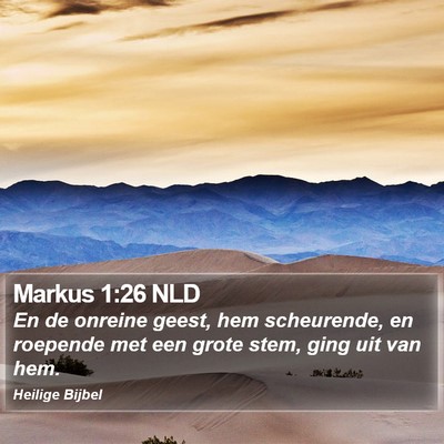 Markus 1:26 NLD Bible Verse Image