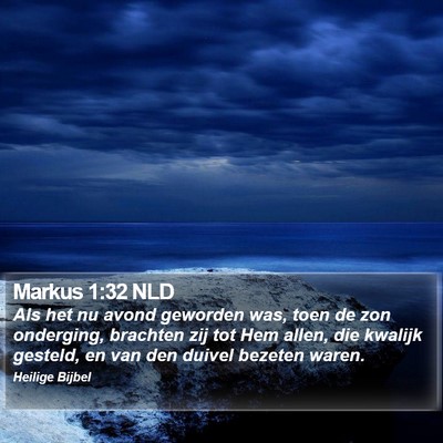 Markus 1:32 NLD Bible Verse Image