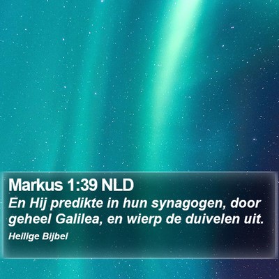 Markus 1:39 NLD Bible Verse Image