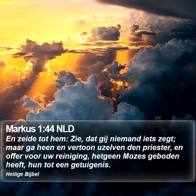 Markus 1:44 NLD Bible Verse Image