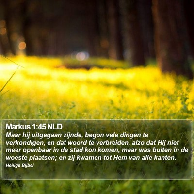 Markus 1:45 NLD Bible Verse Image