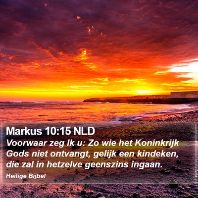 Markus 10:15 NLD Bible Verse Image