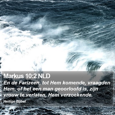 Markus 10:2 NLD Bible Verse Image