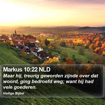 Markus 10:22 NLD Bible Verse Image