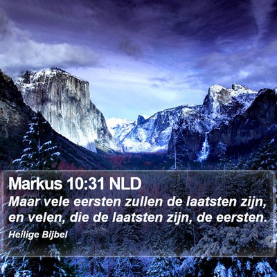 Markus 10:31 NLD Bible Verse Image