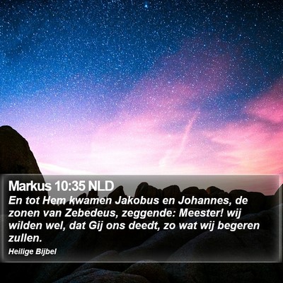 Markus 10:35 NLD Bible Verse Image