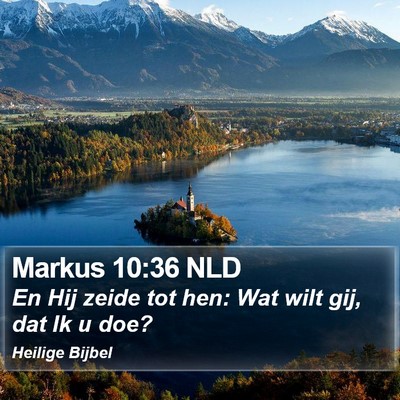 Markus 10:36 NLD Bible Verse Image