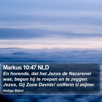 Markus 10:47 NLD Bible Verse Image