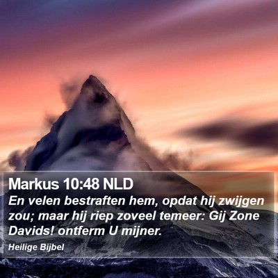 Markus 10:48 NLD Bible Verse Image