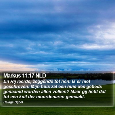Markus 11:17 NLD Bible Verse Image