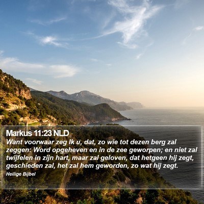 Markus 11:23 NLD Bible Verse Image