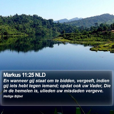 Markus 11:25 NLD Bible Verse Image