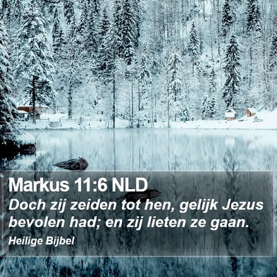 Markus 11:6 NLD Bible Verse Image