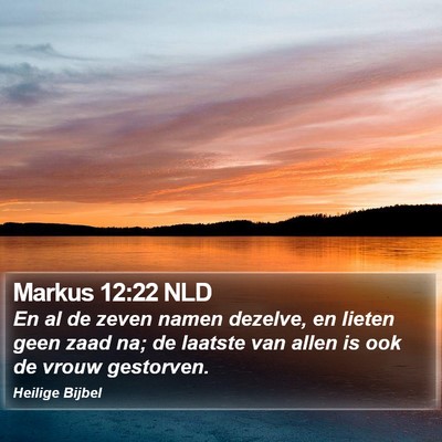 Markus 12:22 NLD Bible Verse Image