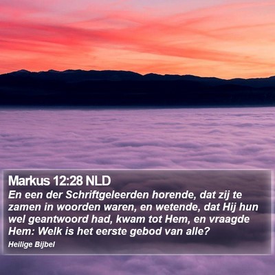 Markus 12:28 NLD Bible Verse Image