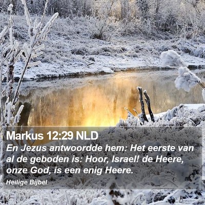 Markus 12:29 NLD Bible Verse Image