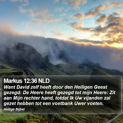 Markus 12:36 NLD Bible Verse Image