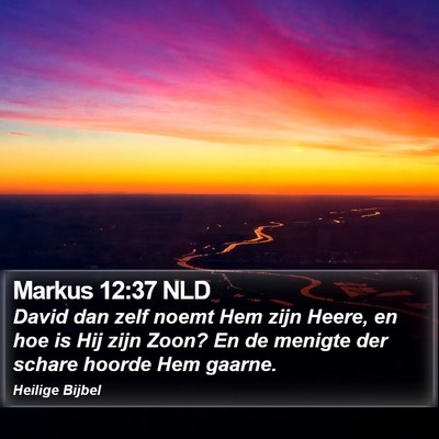 Markus 12:37 NLD Bible Verse Image