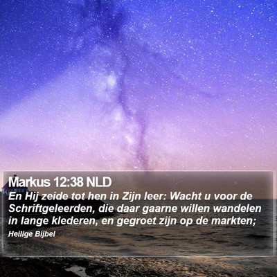 Markus 12:38 NLD Bible Verse Image