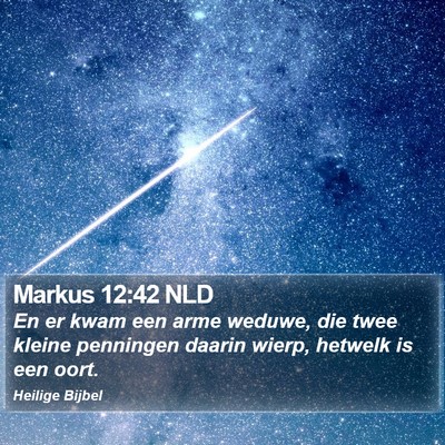 Markus 12:42 NLD Bible Verse Image