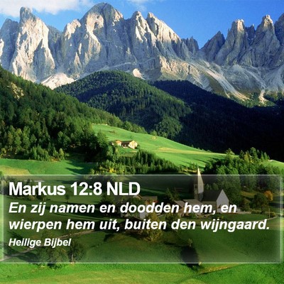 Markus 12:8 NLD Bible Verse Image