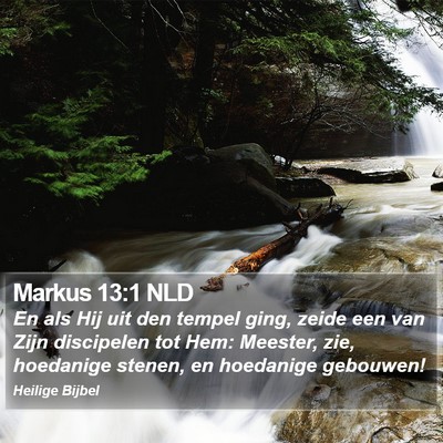 Markus 13:1 NLD Bible Verse Image