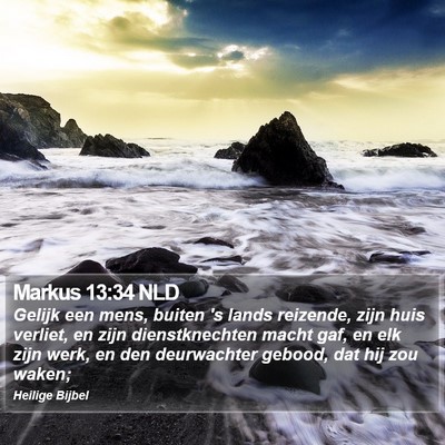 Markus 13:34 NLD Bible Verse Image