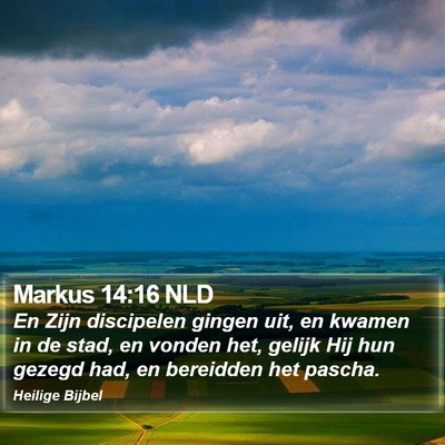 Markus 14:16 NLD Bible Verse Image
