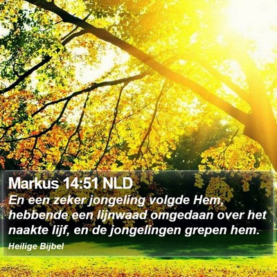 Markus 14:51 NLD Bible Verse Image